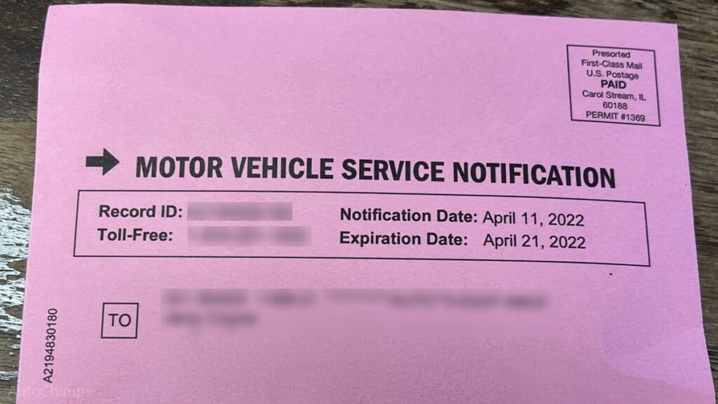 Motor Vehicle Service Notification: Scam or Legitimate?