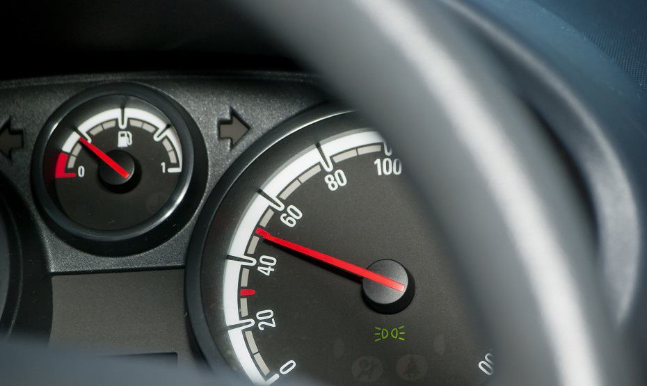 Car Driving At A Slow and Safe Speed